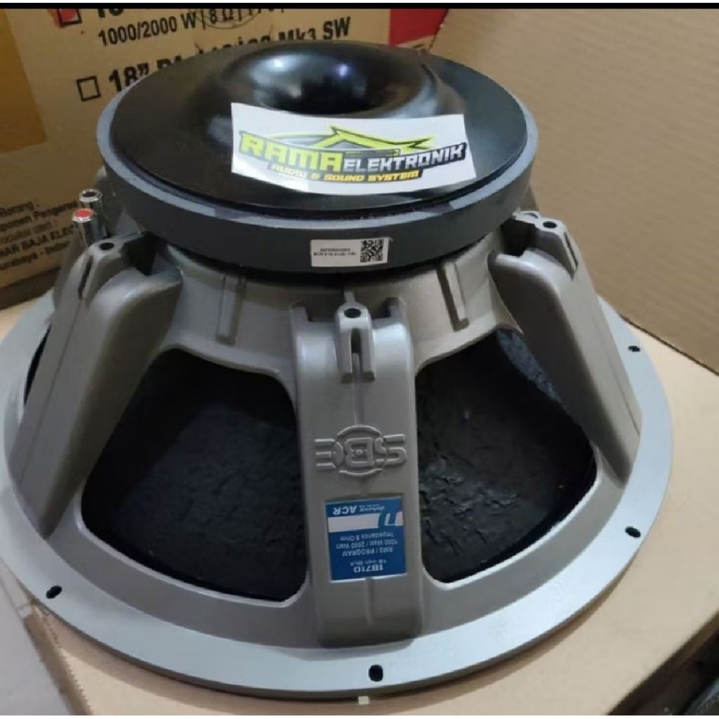 SPIKER ACR DELUX18Inch 18710 DLX Subwoofer18 ACR DELUX18710+Peking kayu