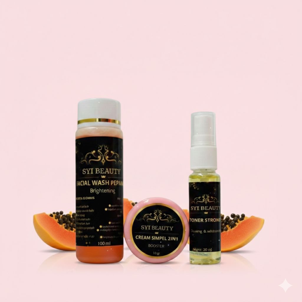 [PAKET HEMAT] Syi Beauty 2in1 Day & Night Cream + Serum VIT C - Skincare Set Pencerah Wajah Glowing 