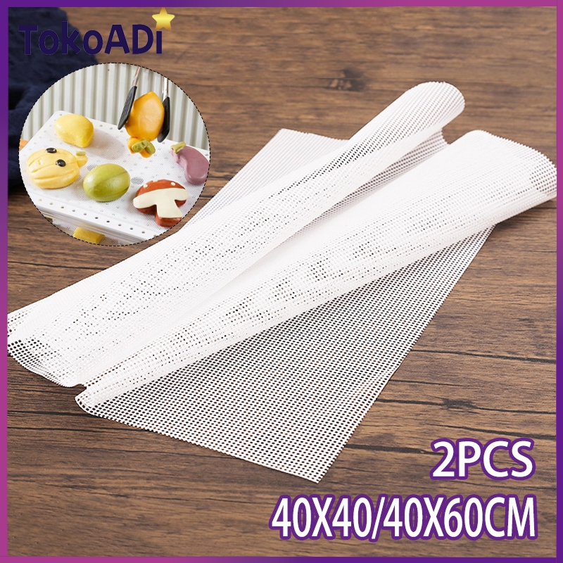 2Pcs/Set Kain Kukusan Anti Lengket Kain Dimsum Kukus Kain Alas Kukusan Roti 40/60cm Kain Kukus Alas 