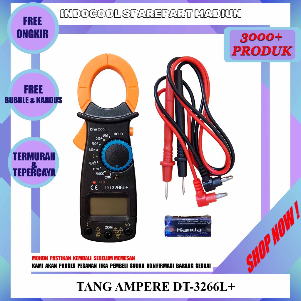 TA3266 DIGITAL CLAMP METER / TANG AMPERE DT-3266L+