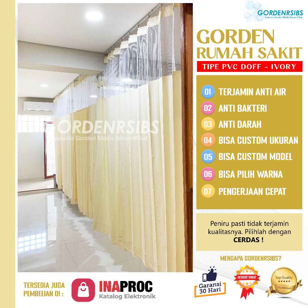 TIRAI UNTUK SEKAT RUANGAN-KAIN POLYESTER JENIS GORDEN BLACKOUT