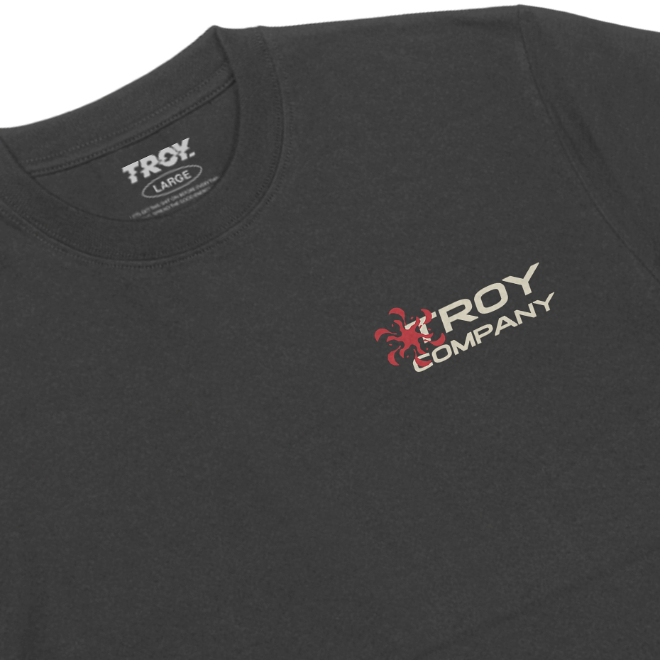 Troy Company T-shirt Dark Grey Archtype - Kaos Lengan Pendek Kaos Abu Gelap MTD 2717