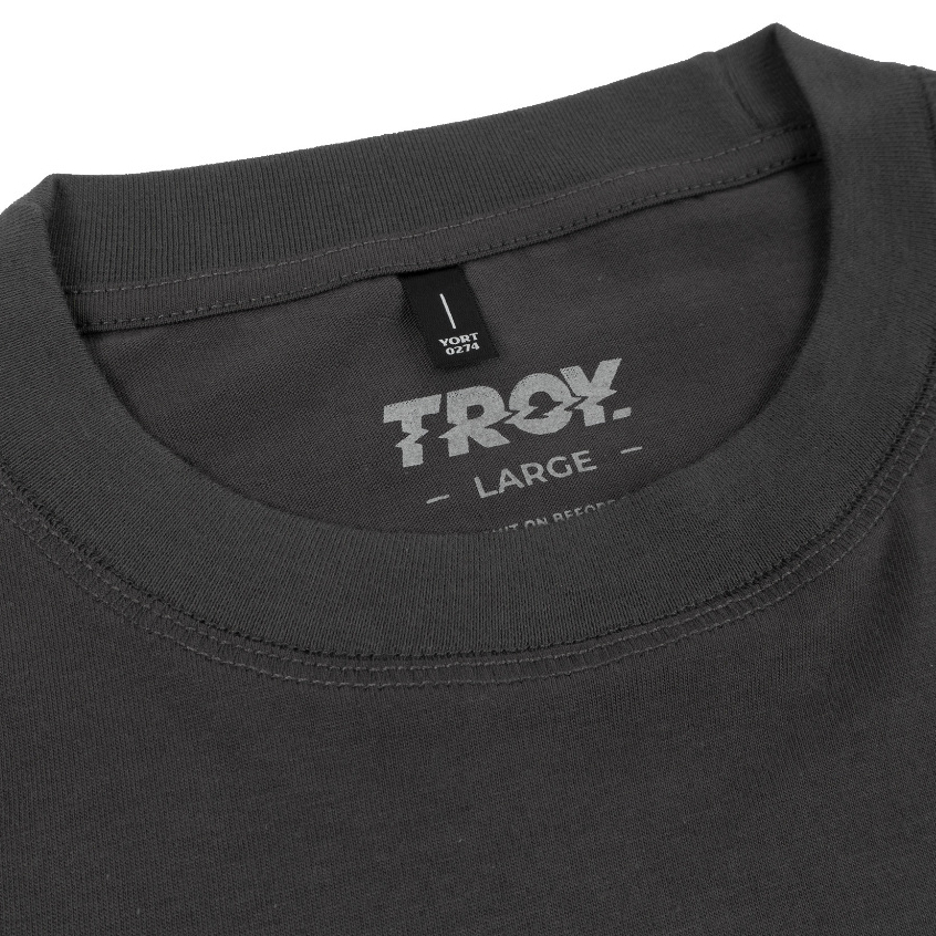 Troy Company T-shirt Dark Grey Archtype - Kaos Lengan Pendek Kaos Abu Gelap MTD 2717