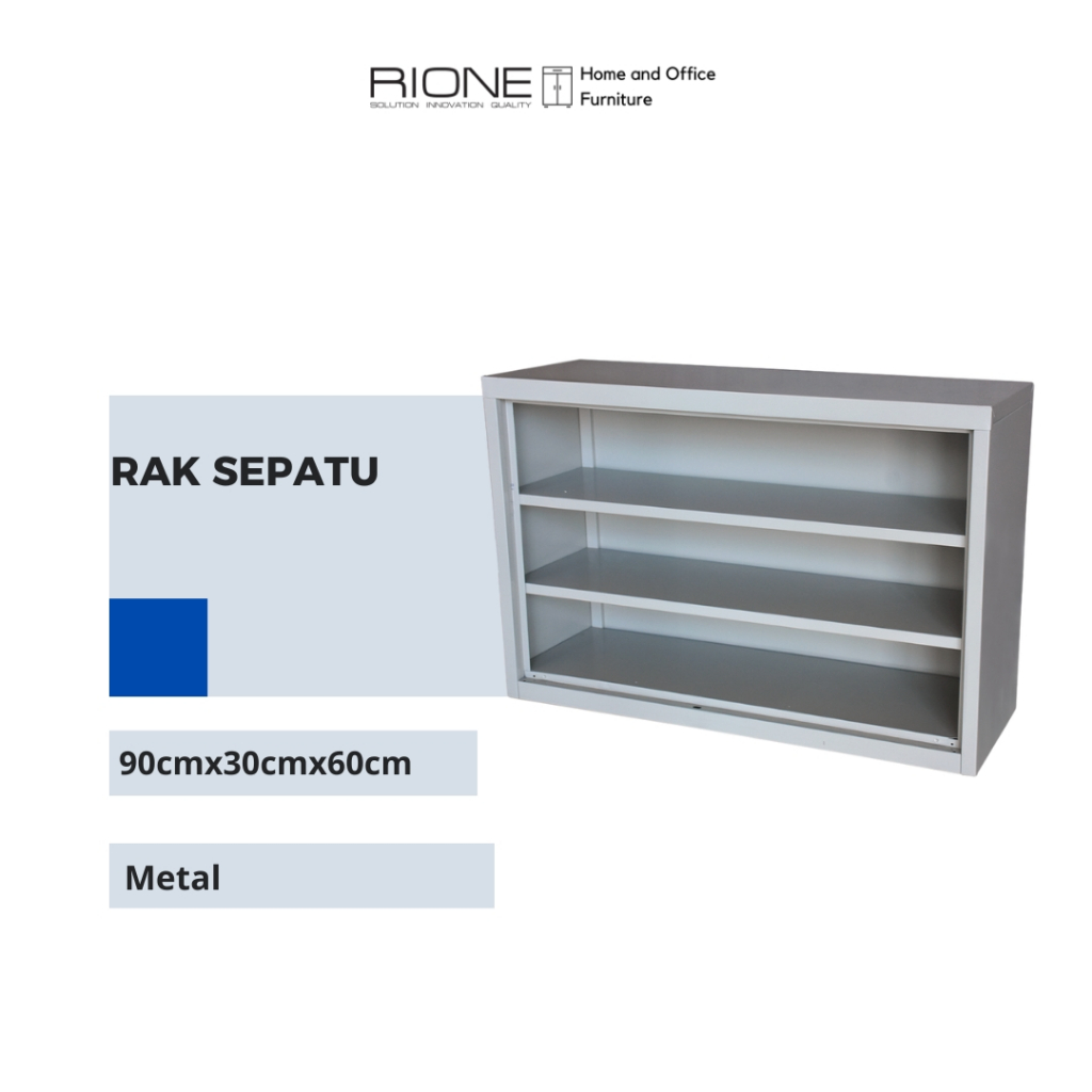 RIONE Rak Sepatu Besi Rak Penyimpanan