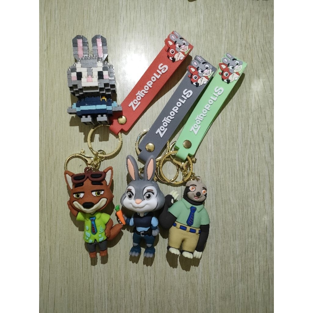Gantungan Kunci Zootopia | Gantungan Tas
