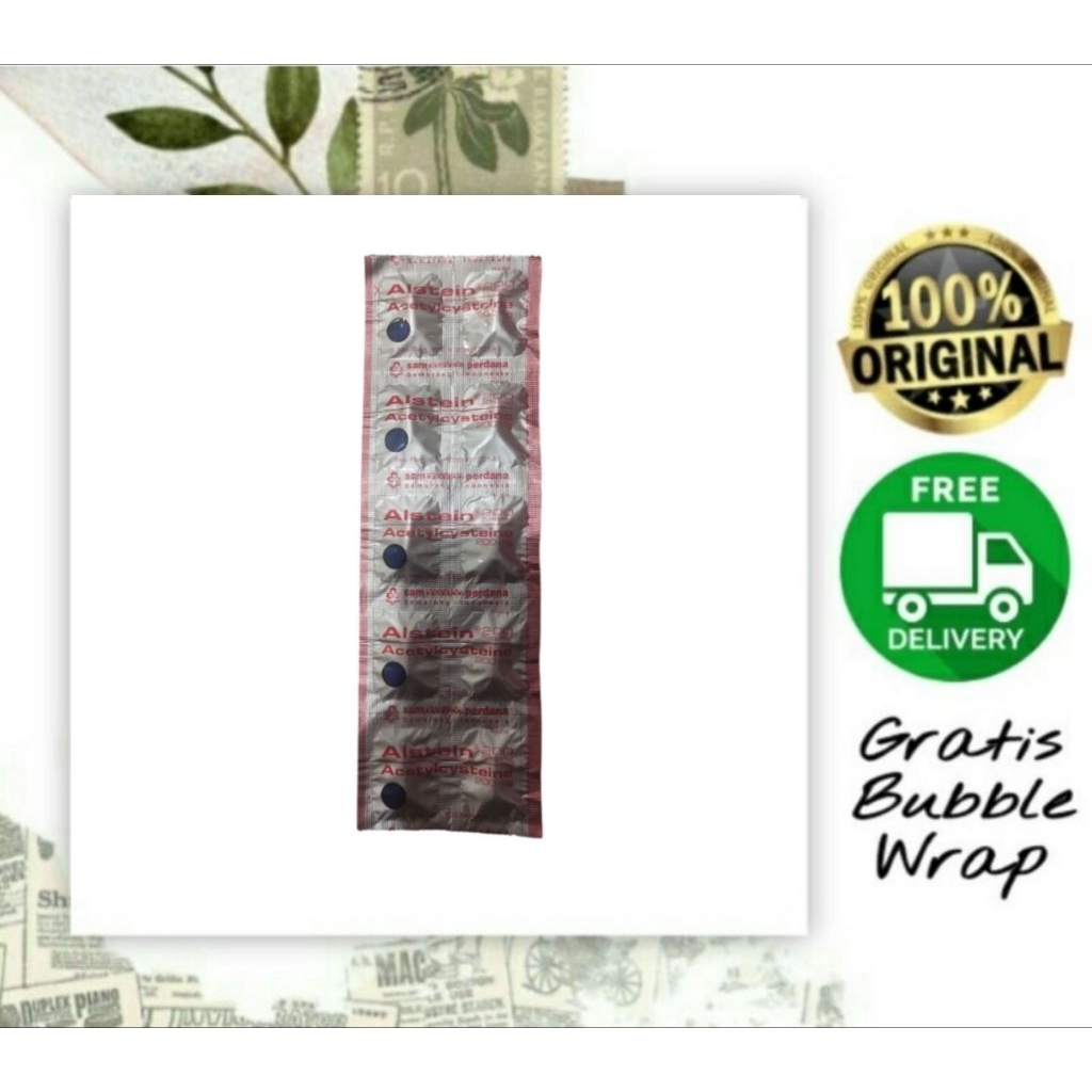 Alstein 200 Mg Acetylsistein 200 Mg isi 10 tablet Obat Batuk Berdahak Obat Pengencer dahak