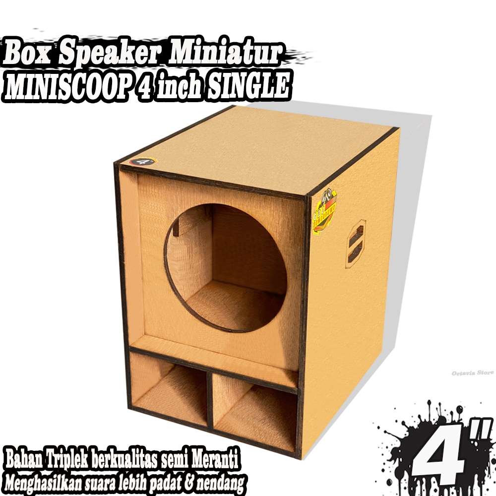 Box Speaker Miniatur Miniscoop 4 Inch