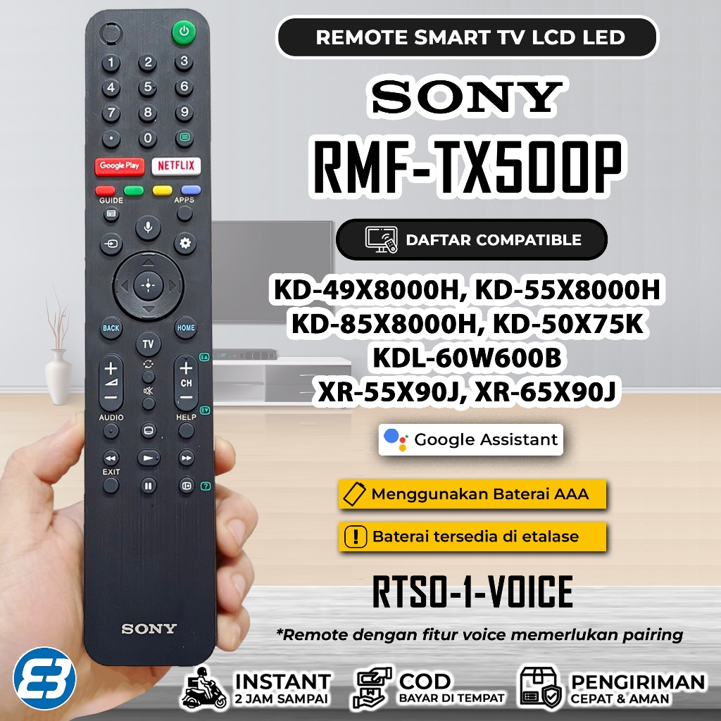 Remote Smart TV Android SONY RMF-TX500P RMF-TX800P RMP-310P RMF-TX520P Voice Assistant / Non Voice