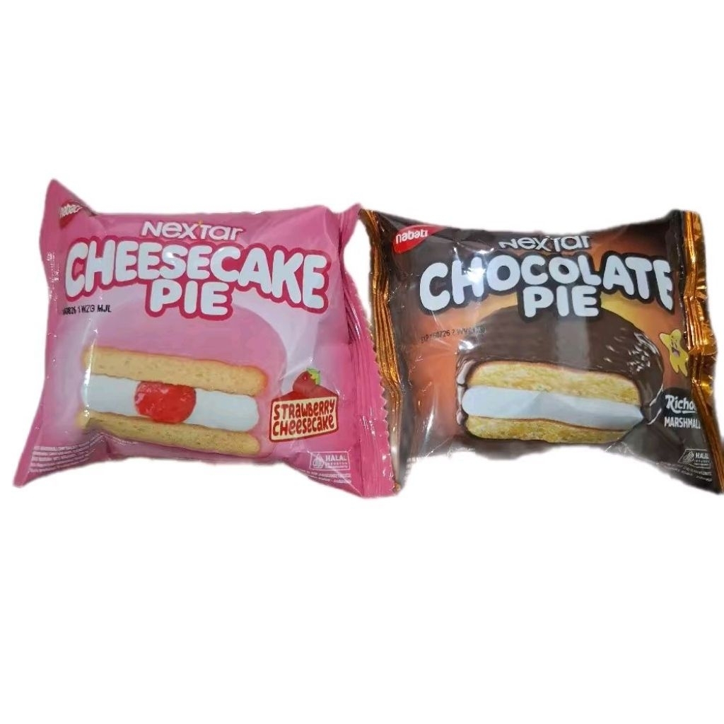 ECER NEXTAR CHOCOLATE | STRAWBERY CHEESECAKE CHOCO PIE MARSHMALLOW NETTO 28 GRAM