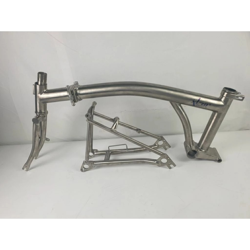 FRAME FORK XLR8 TRIANGLE TITANIUM SEPEDA LIPAT
