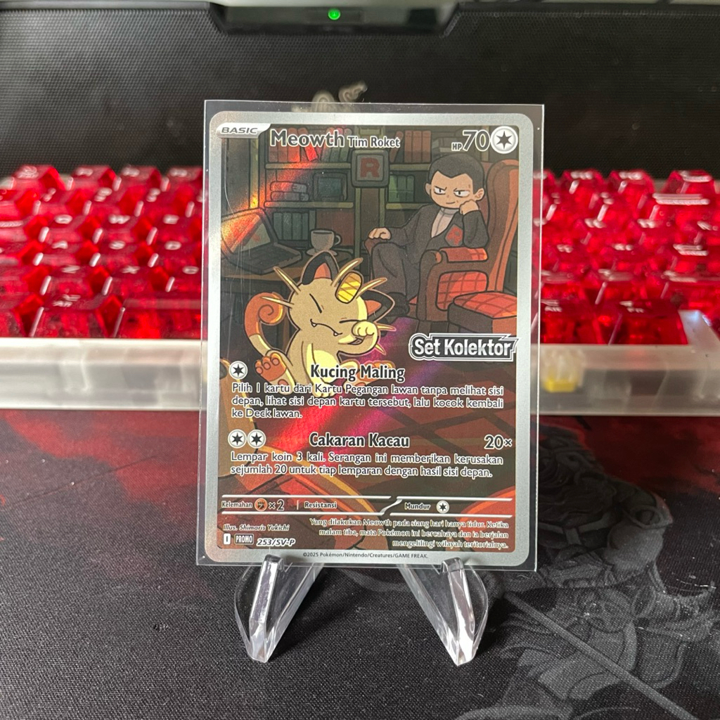 KARTU POKEMON - SINGLE - MEOWTH TEAM ROCKET - SV10s 154/138 - Promo Set kolektor Kehadiran Juara