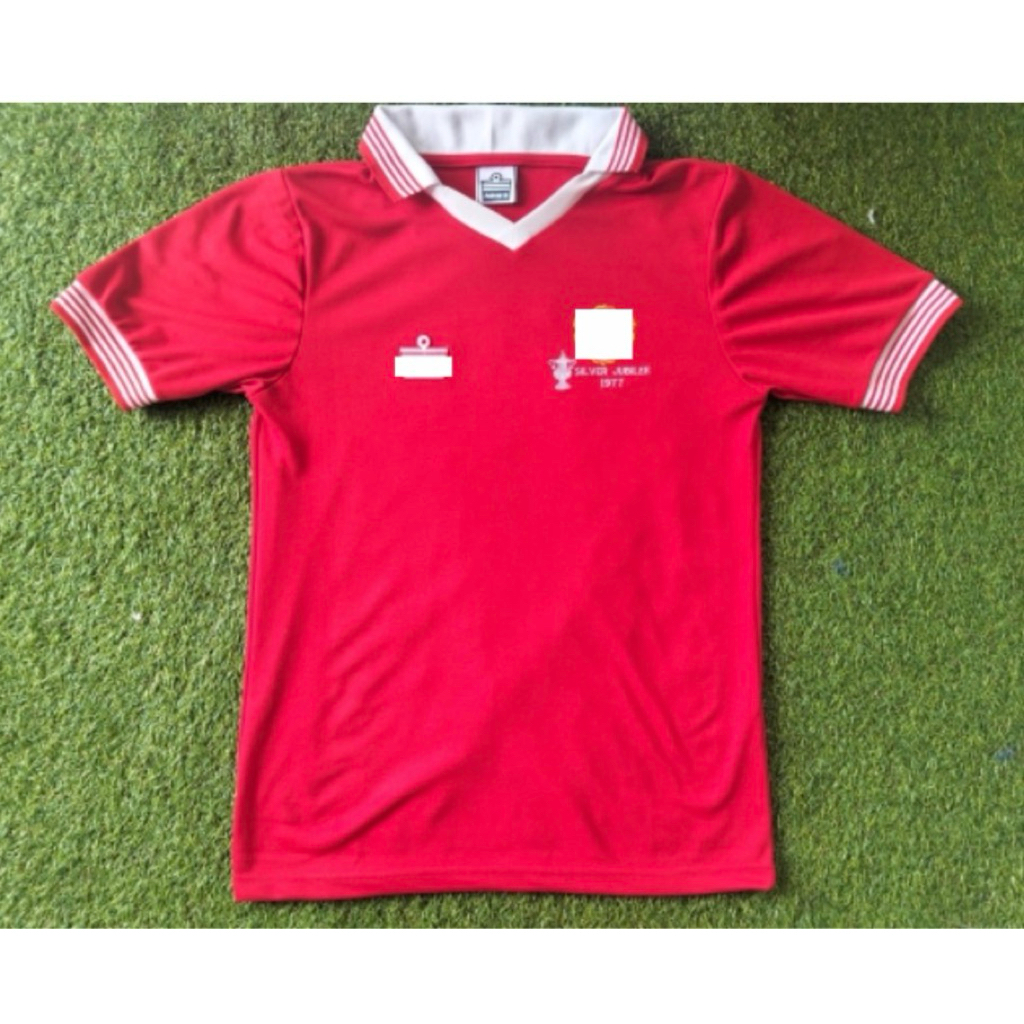 Jersey Retro EMYOU Home 77 Silver jubile Classic MU VIntage Blockcore