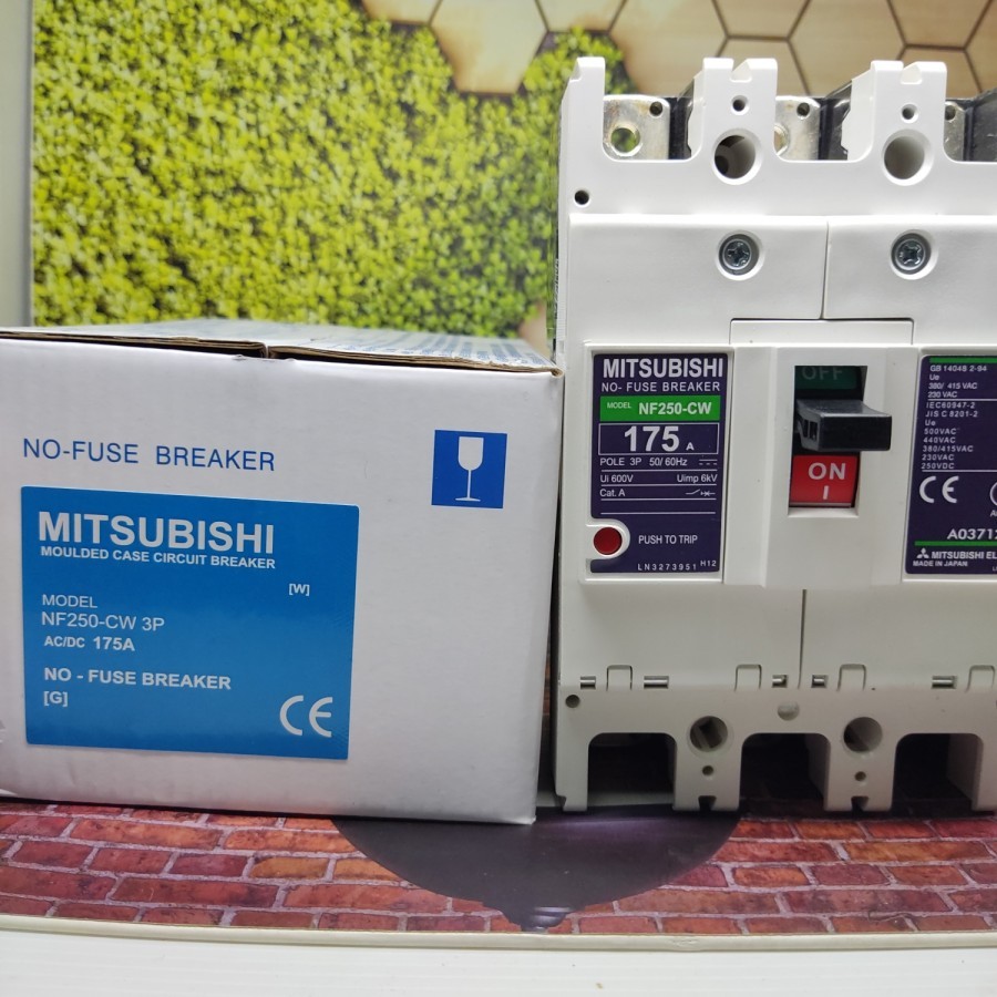 MCCB NFB breaker Mitsubishi NF-250CW NF250CW NF250-CW 175A 175 A