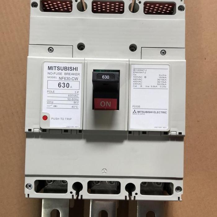 BODY BESAR NFB MCCB breaker mitsubishi NF630CW NF-630CW nf630-CW 600a 600 a 3pole 500A 500 A Ampere