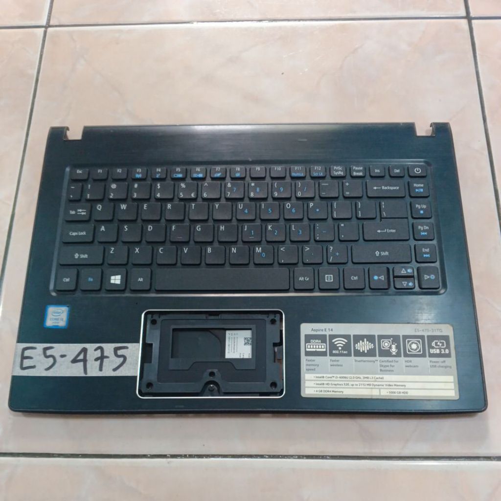 Casing Bagian Palmrest Keyboard Laptop Acer e5-475g e5-475g e5 475 e5 475 476