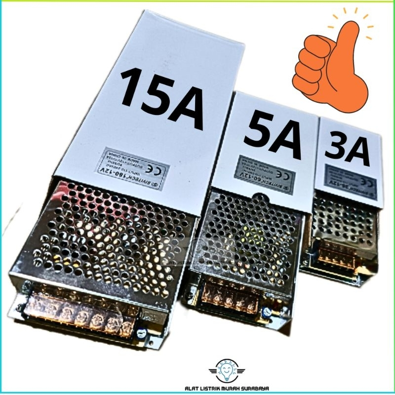 Power suply swithcing adaptor 15a/5a/3a SIVITECH