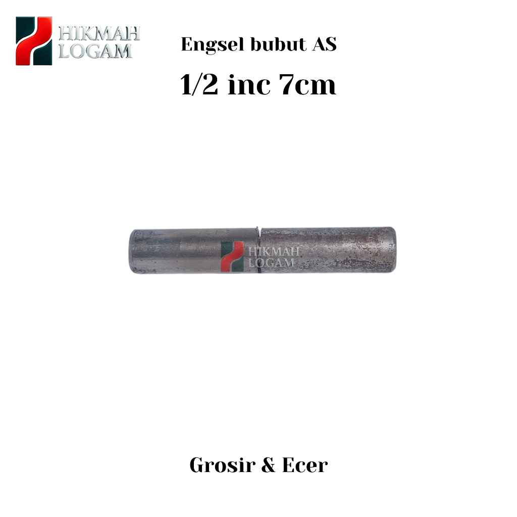 GROSIR - Engsel Bubut Besi AS 1/2 inch panjang 7 cm