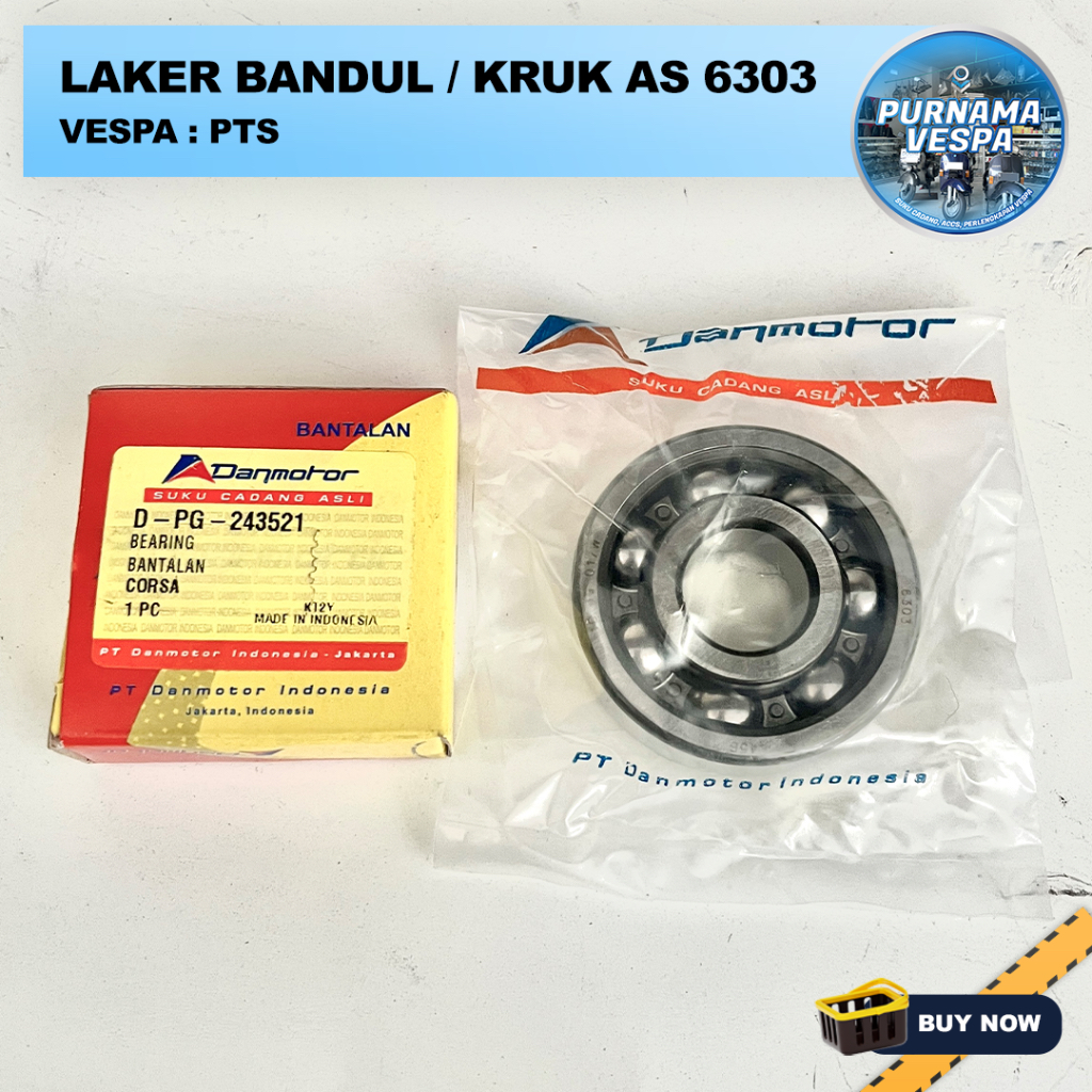 Laker Kruk As / Laker Bandul Vespa PTS 6303 Danmotor