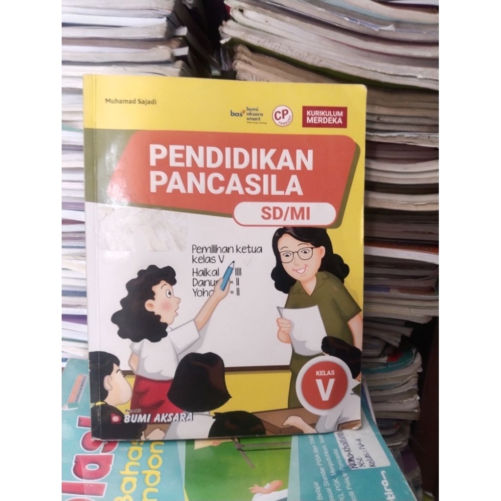 buku cp  pancasila/ppkn untuk kelas 5/V sd mi kurikulum merdeka