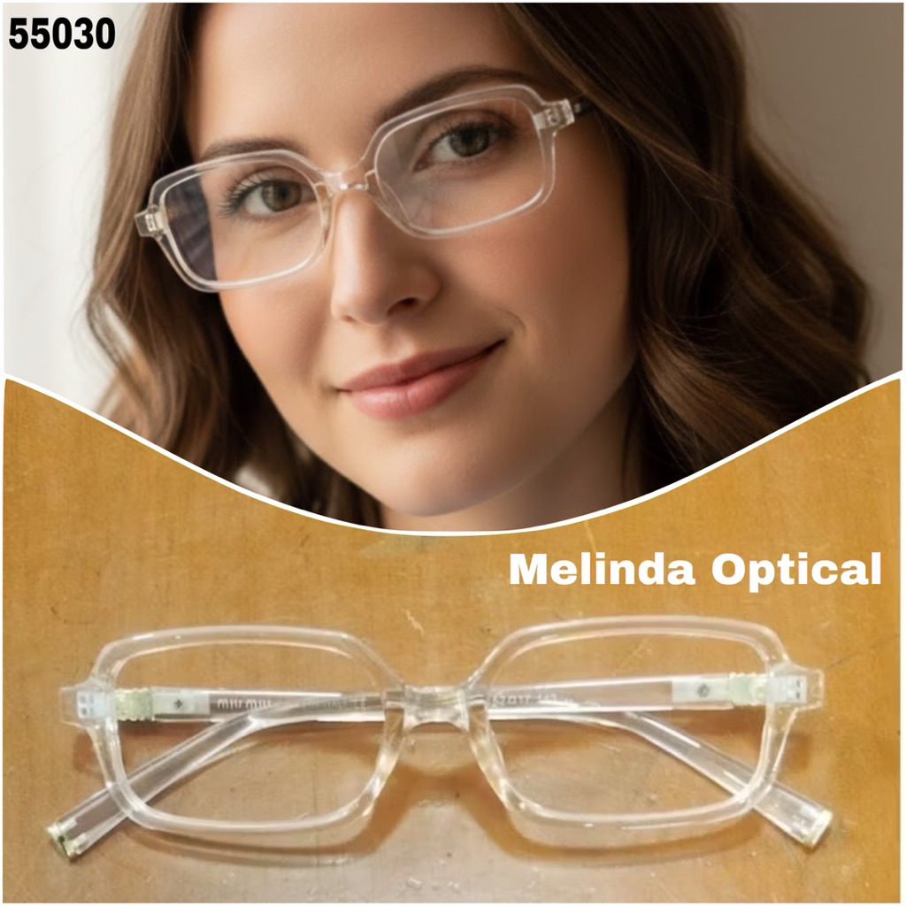 Frame Kacamata Kotak Kecil Transparan Bisa Minus/Clinder/Baca Lensa Antiradiasi Photocromic Blueray,