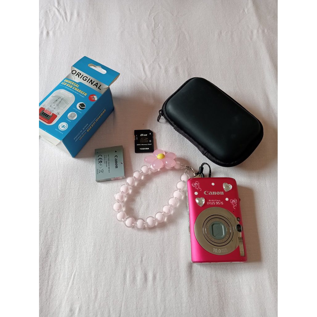 DIGICAM CANON IXUS 95 is (pink) DIGITAL CAMERA