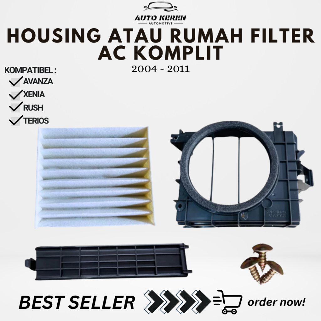 HOUSING ATAU RUMAH FILTER AC KOMPLIT AVANZA XENIA RUSH TERIOS 2004 - 2011