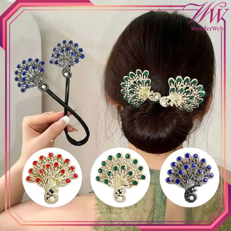 Jepit Rambut Sanggul Merak Ganda Jepit Konde Rambut Sanggul Yang Elegan Jepet Sanggul Rambut Sangul 