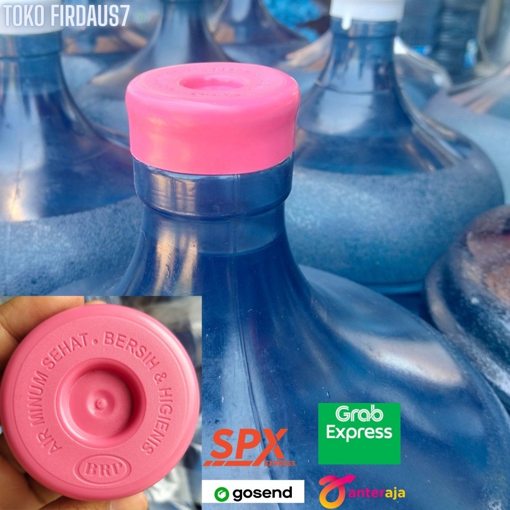 Tutup Galon Isi Ulang Warna Pink Gemoy isi 1000 pcs