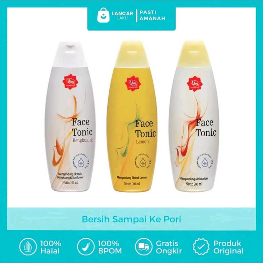 Face tonic VIVA Double cleansing HYDRATING toner pelembab wajah kering dan kusam flek hitam membande