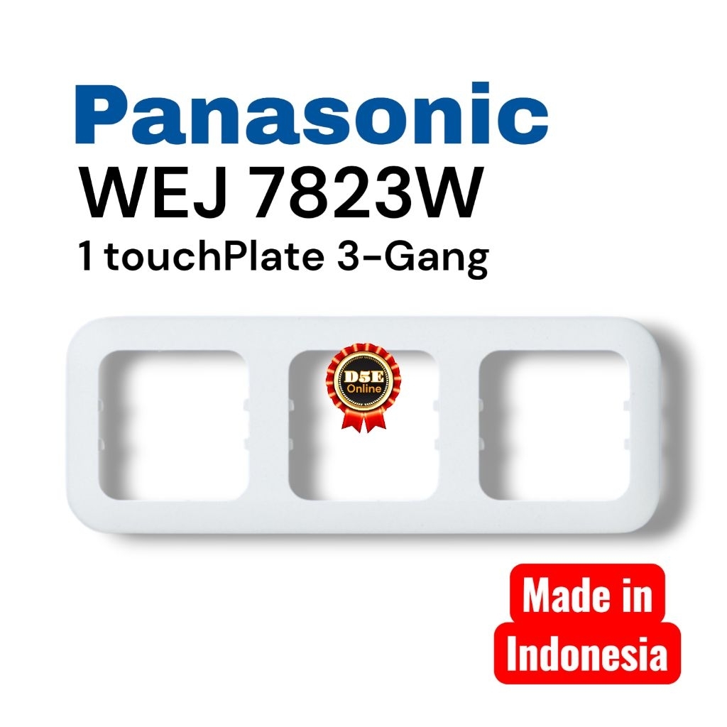 Frame saklar Panasonic 3 Gang 6 Device WEJ 7823W