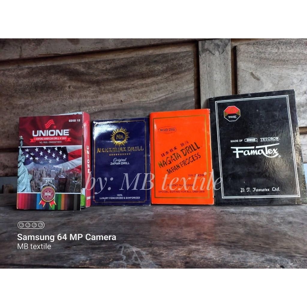 BUKU KATALOG MACAM MACAM JENIS KAIN DRILL, HIGH TWIST DLL.