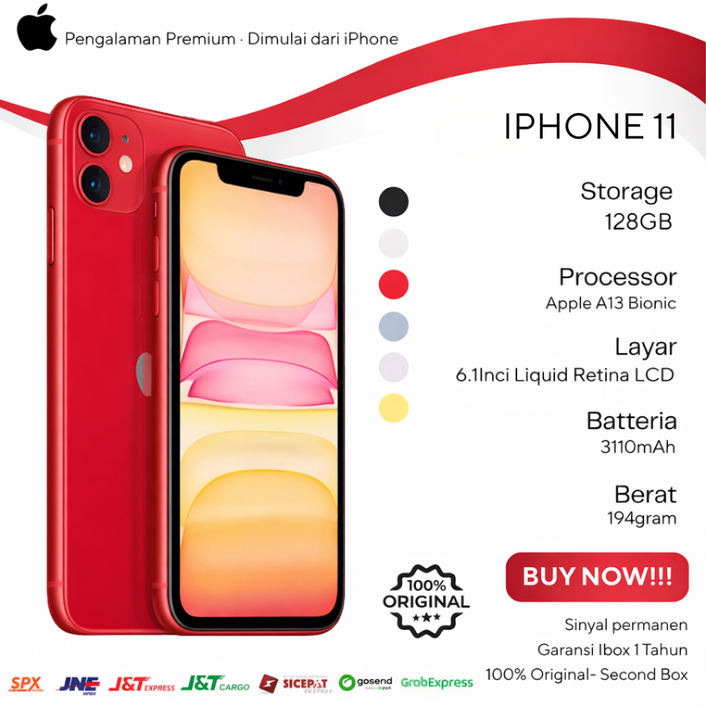iPhone 11 Pro iBox Second  Resmi | Garansi 1Tahun | IMEI Permanen | Fullset | 128GB | 100% Original