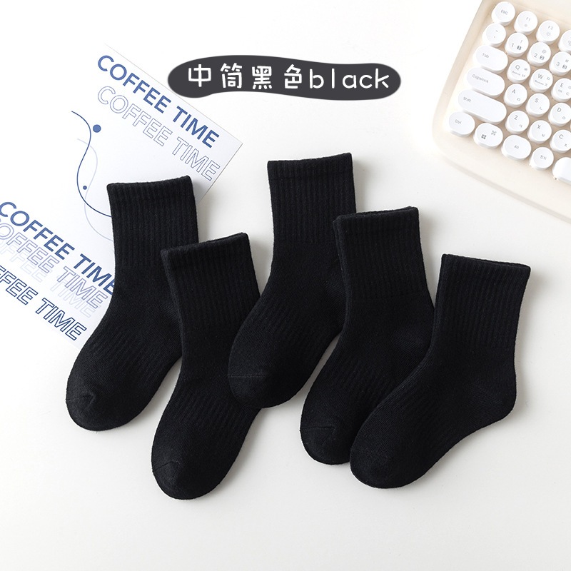 GROSIR BAJU MURAH - Kaos Kaki Hitam Polos Anak