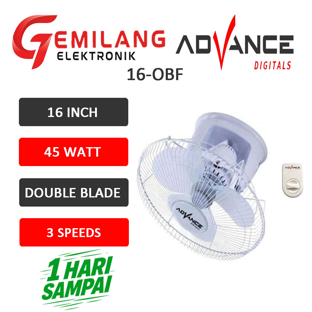 AUTO FAN / CEILING FAN / ORBIT FAN ADVANCE OBF-16 KIPAS LANGIT-LANGIT 360 DERAJAT