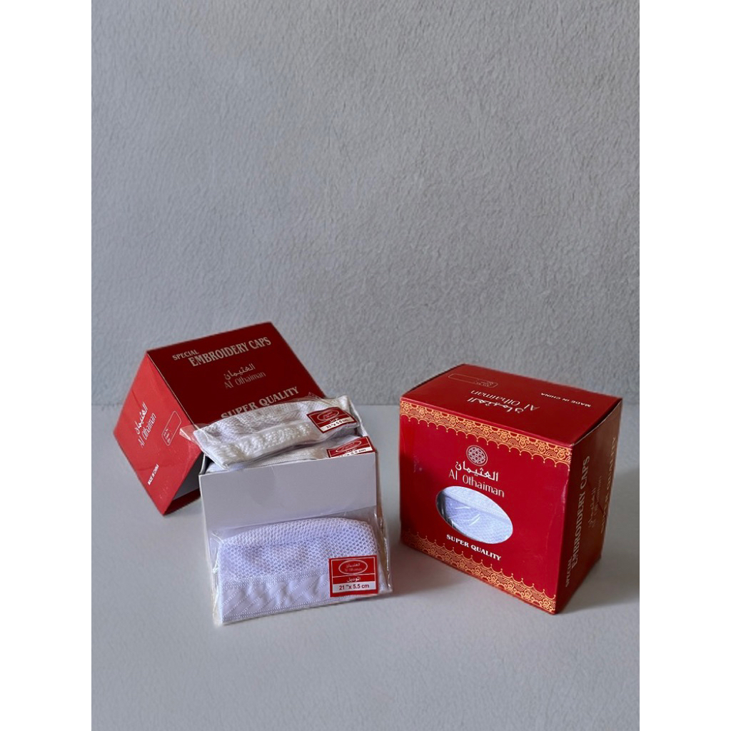 PECI UTSMANI MERAH / KOPYAH UTSMANI ORIGINAL TAREM HADRAMAUT / PECI JARING IMPOR