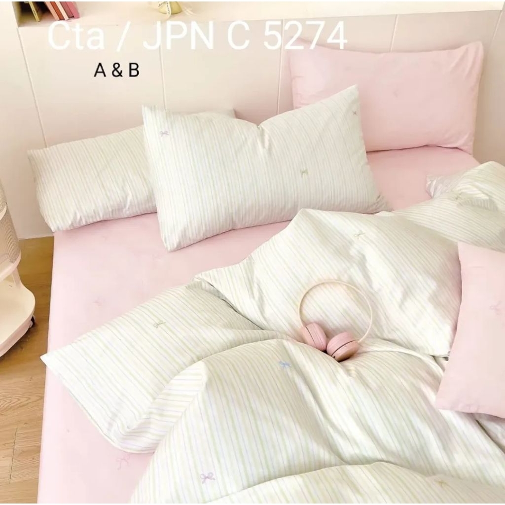 [hayyahandmade] Sprei motif bunga katun Jepang | Sprei aesthetic vintage