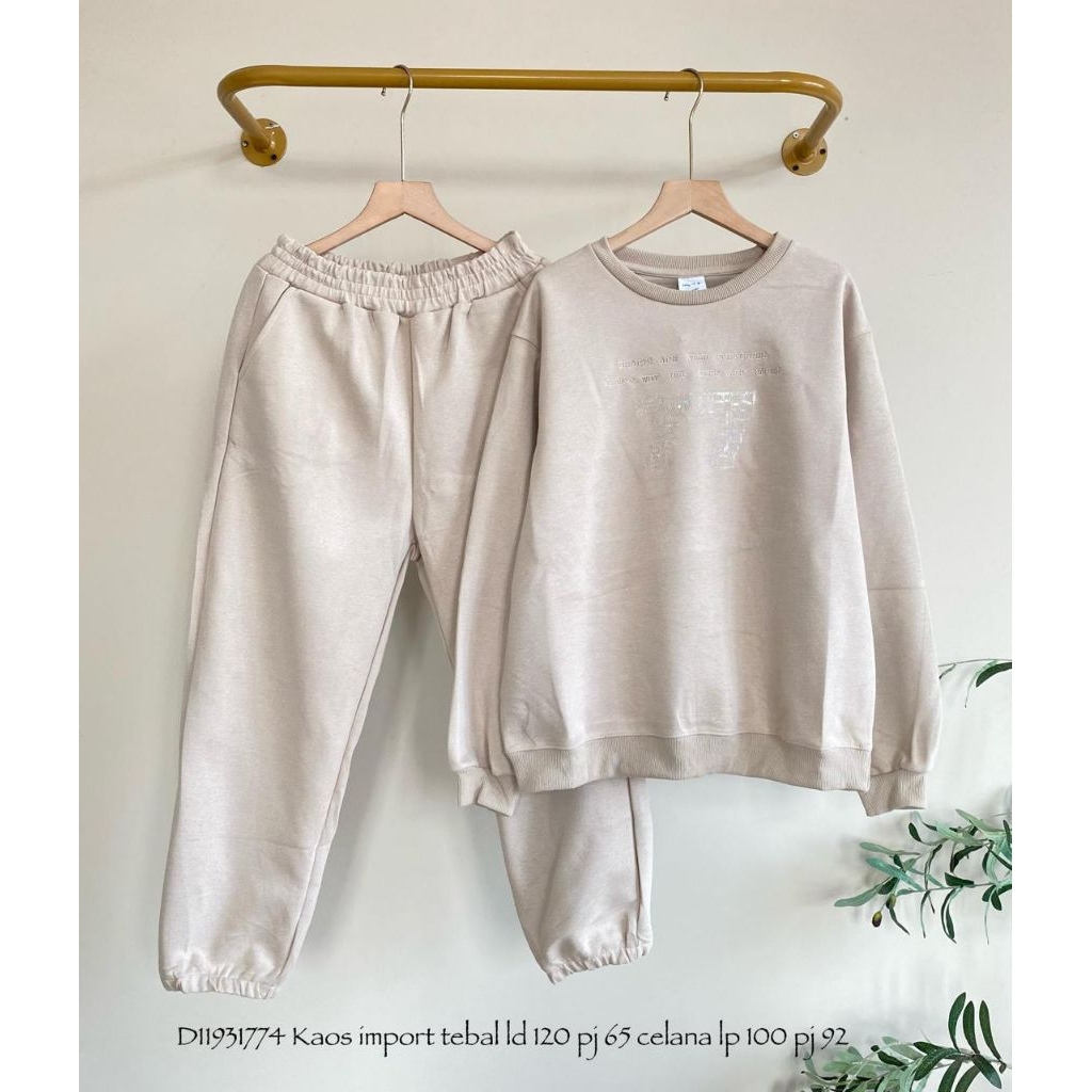 Real pic ORIGINAL dan TERMURAH Stelan Jumbo kaos PREMIUM IMPORT / Stelan Hoodie tebal Premium Bangko