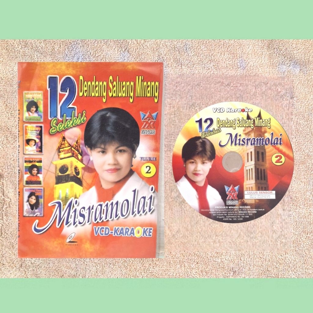 VCD Original Ekonomis - Misramolai 12 Seleksi Dendang Saluang Minang Vol 2 (Minang Record) Asli