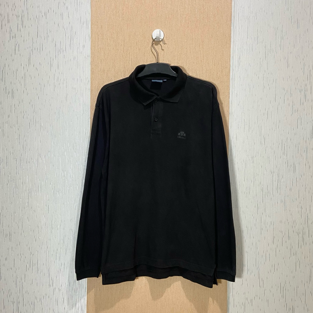 ELLESE Polo Shirt Long Sleeve / Kaos Polo Pria / Size L