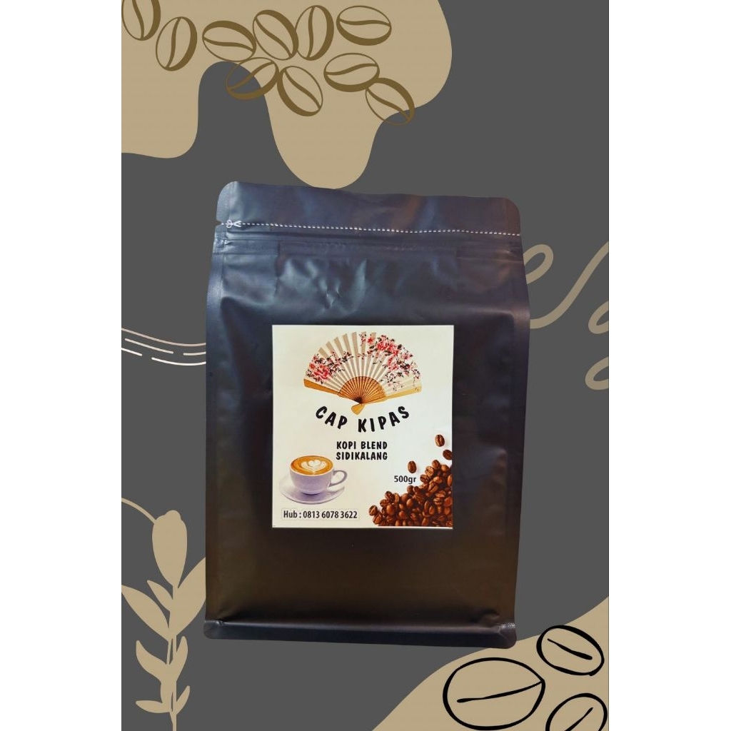 Kopi Sidikalang Blend Premium Grade 1 Arabica 30% Robusta 70% Cap Kipas 500Gram