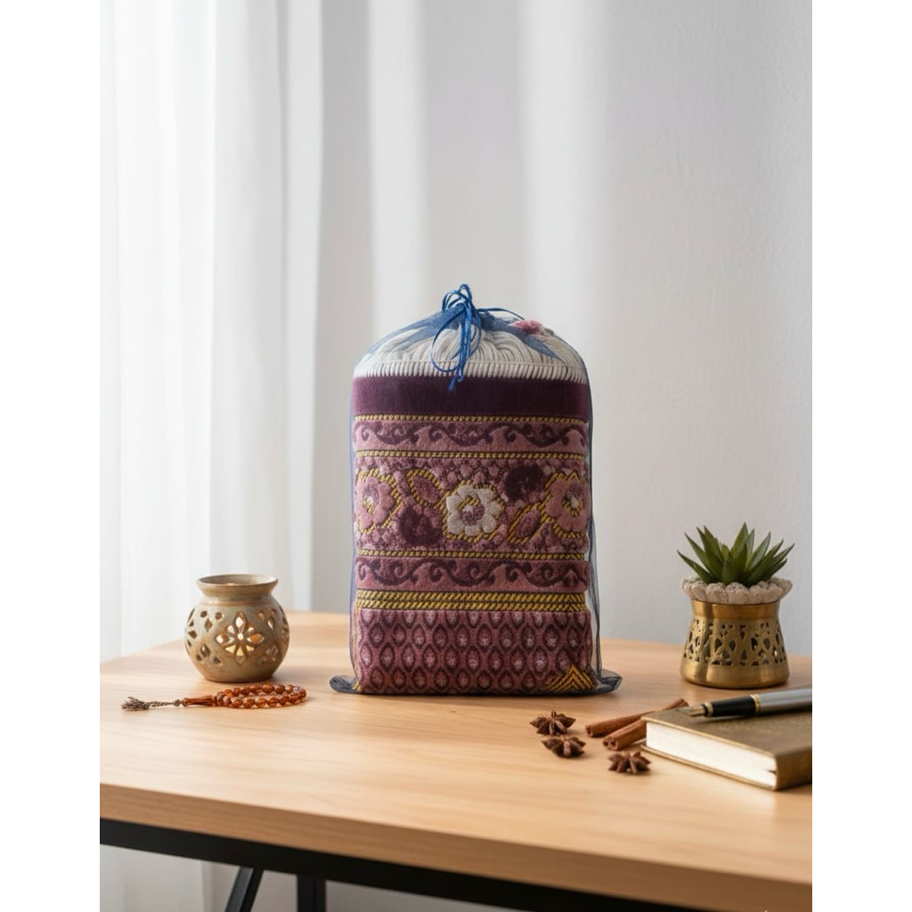 (1pcs) kantong tile serut besar 25x35 untuk sajadah, anduk dll