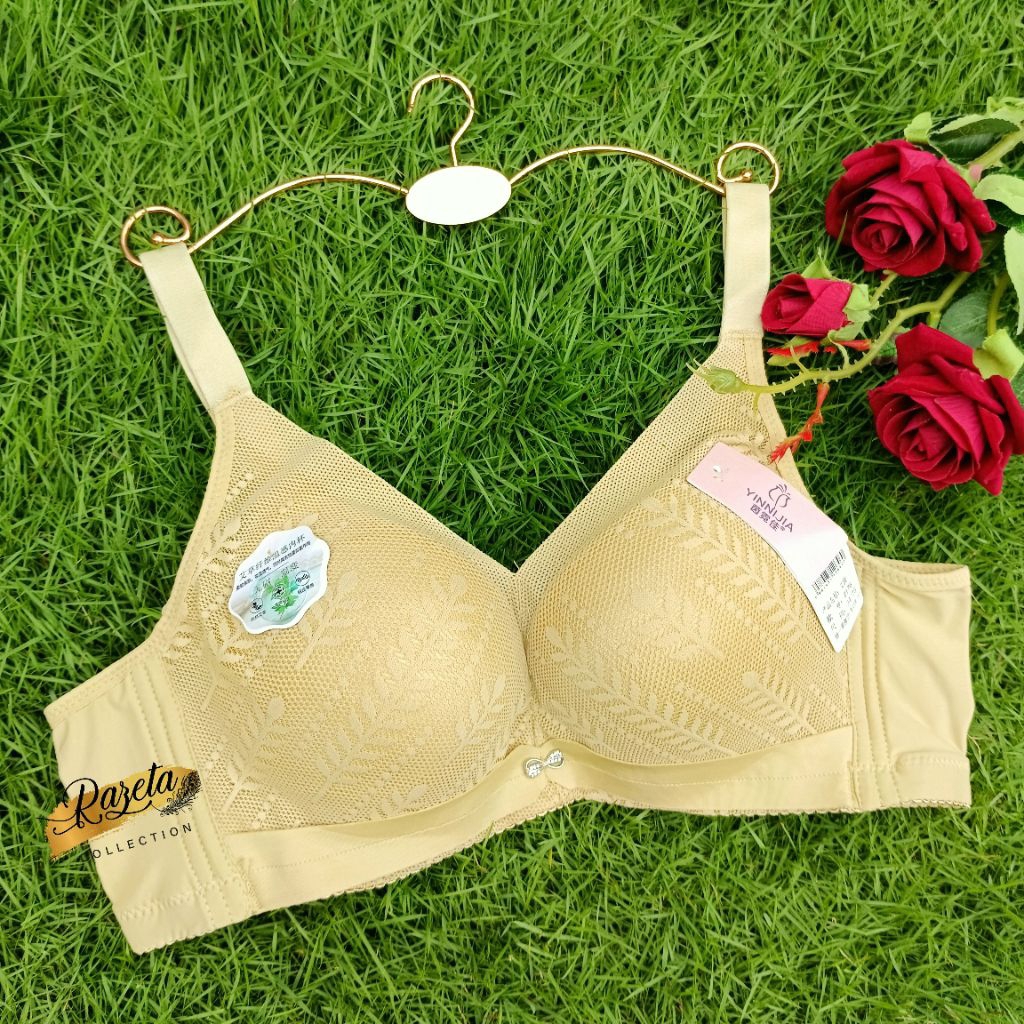 BRA BH FASHION WANITA PAKAI KAWAT BUSA TEBAL CUP A-B SIZE  34-38