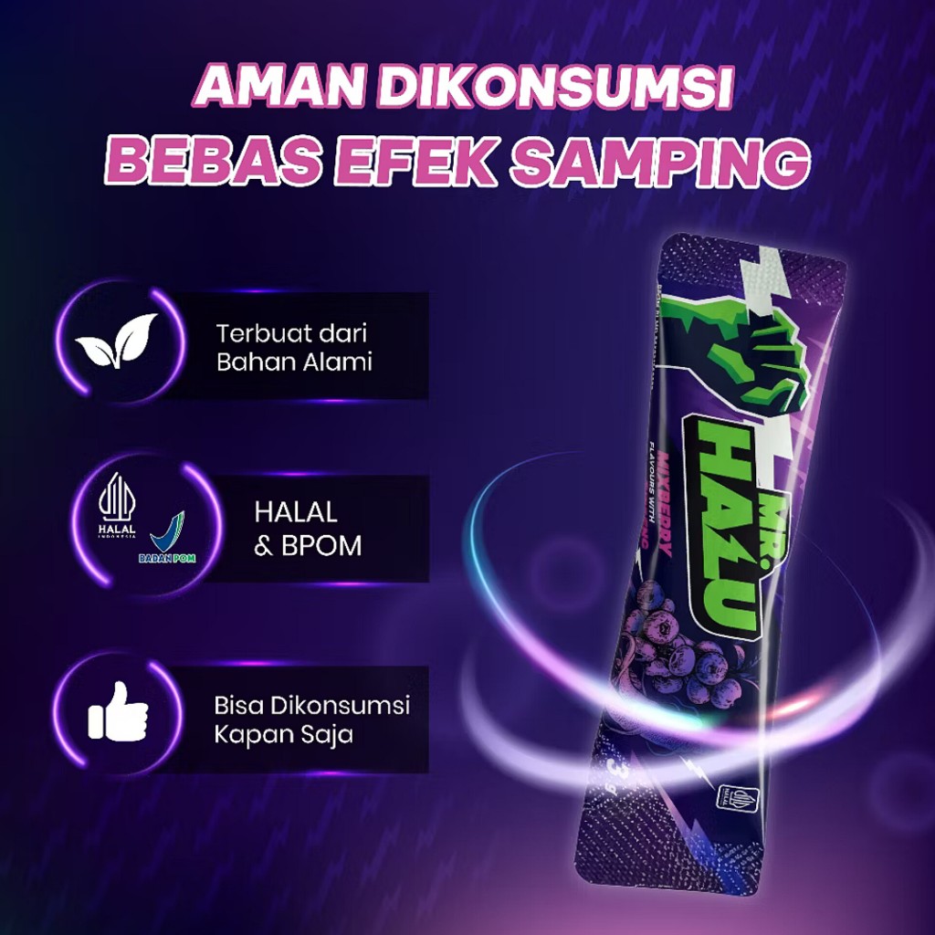 MR HALU Ecer Satuan 1 Sachet Per 1 Saset Mr.Halu Suplemen Kesehatan Herbal Ginseng Guarana HALAL BPO