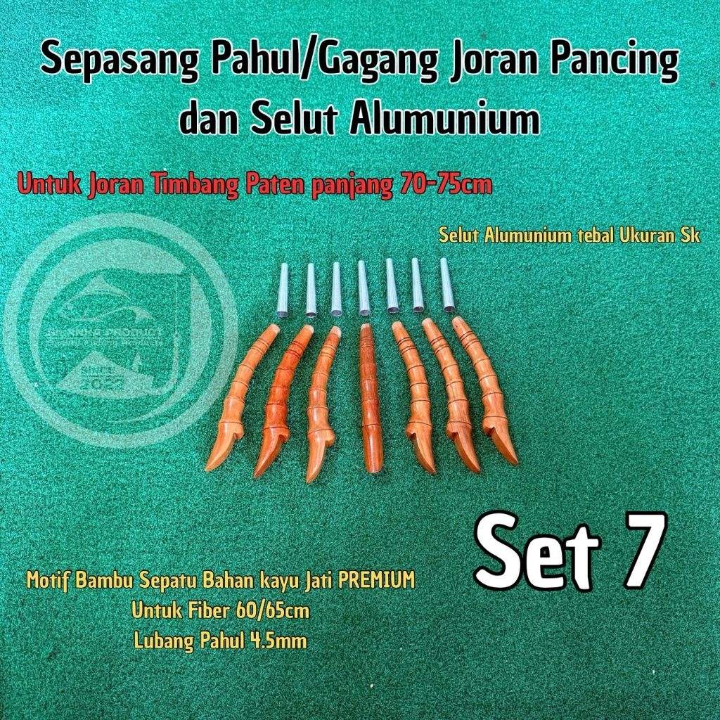 1set Pahuldan Selut untuk Joran Pancing/Sepasang pahul dan Selut Untuk Joran Timbang paten