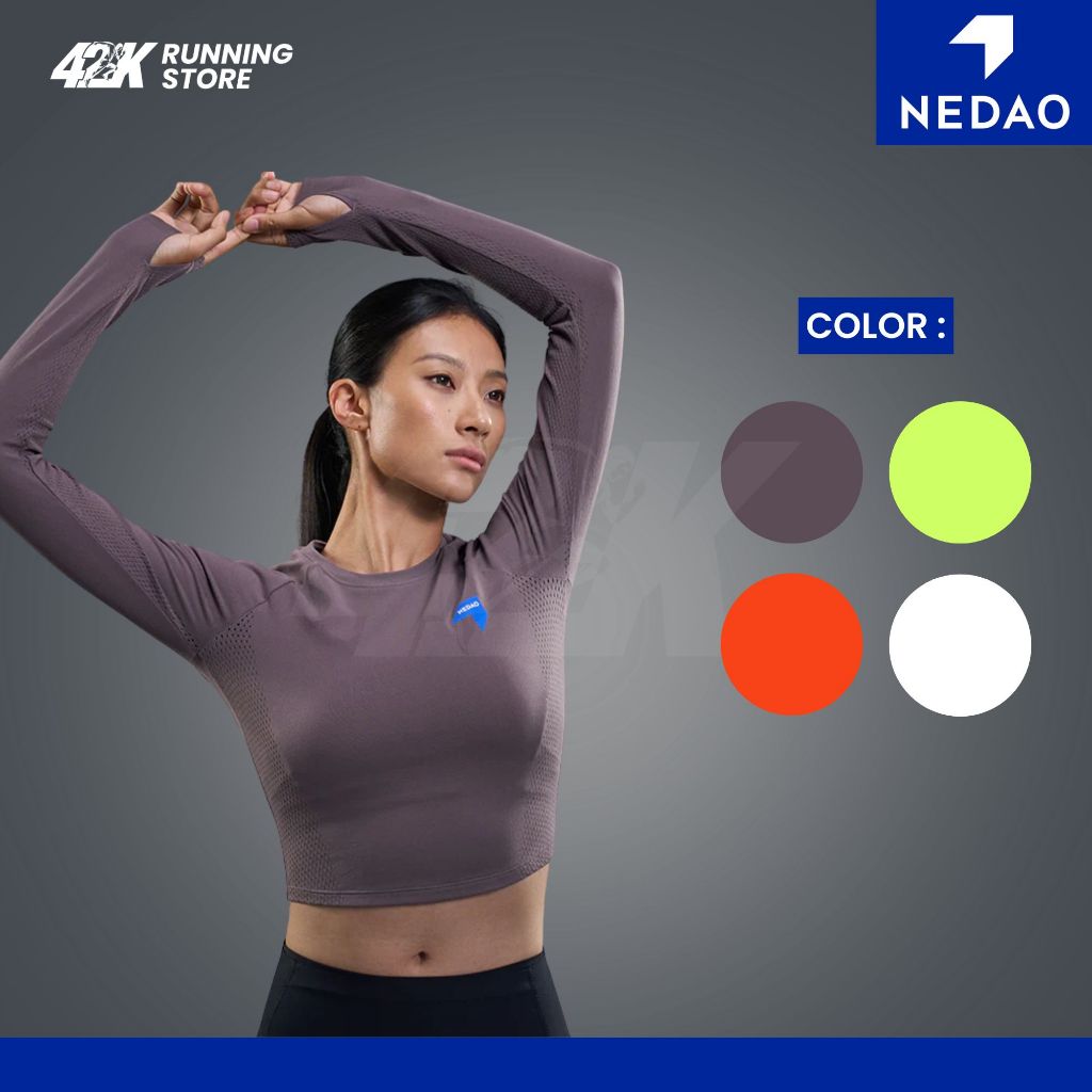 JERSEY RUNNING NEDAO NEDAO QIFLOW FITTED CREW LS ORIGINAL