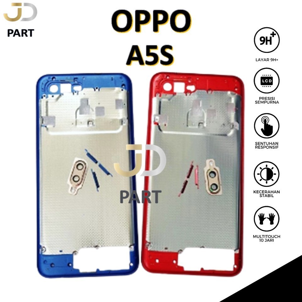 BEZEL BEZZEL OPPO A5S TUTUP MESIN ORIGINAL 100%