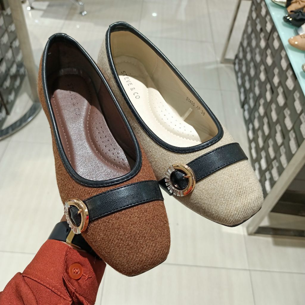 sepatu wanita flat STEVE&CO original