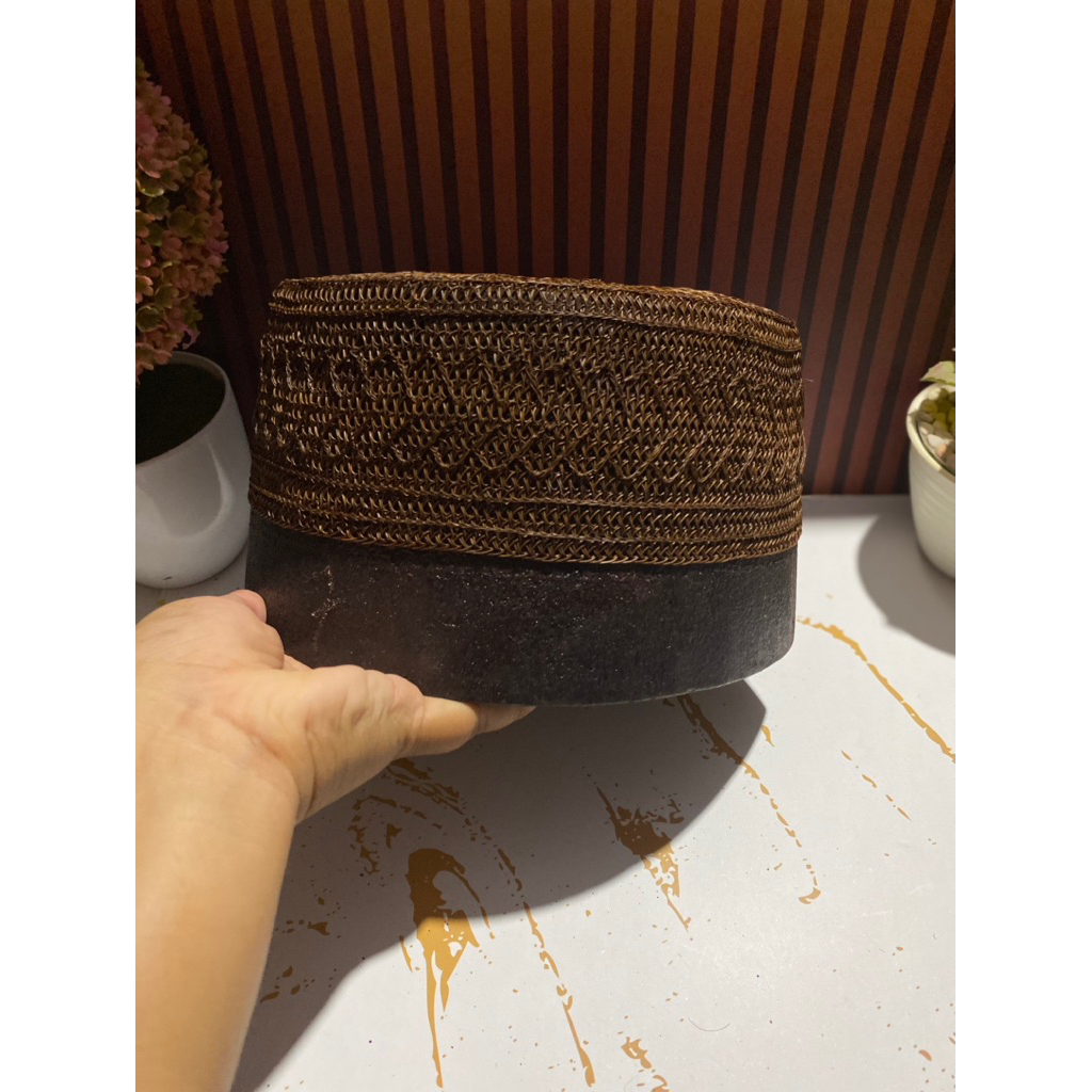 peci songkok kopiah jangang kopiah resam kopiah dari akar jangang