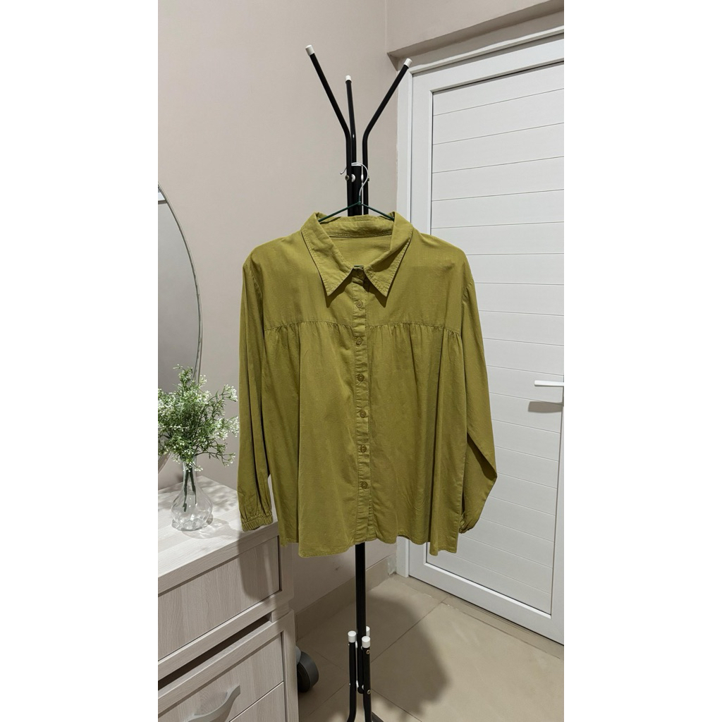 olive blouse