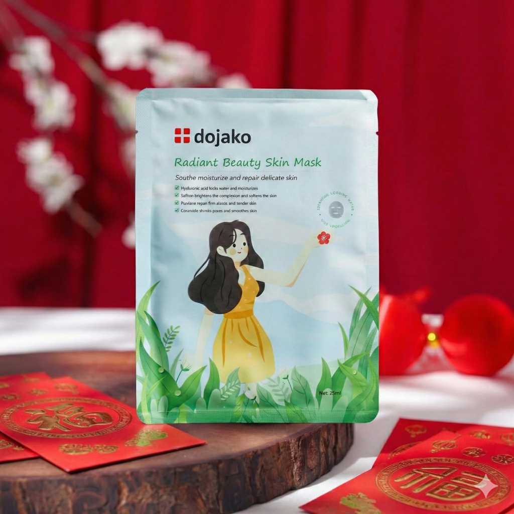 SOOTHING MOSTURIZER REPAIRING SKIN WHITENING SHEET MASK DOJAKO SKINCARE IMPORT READY